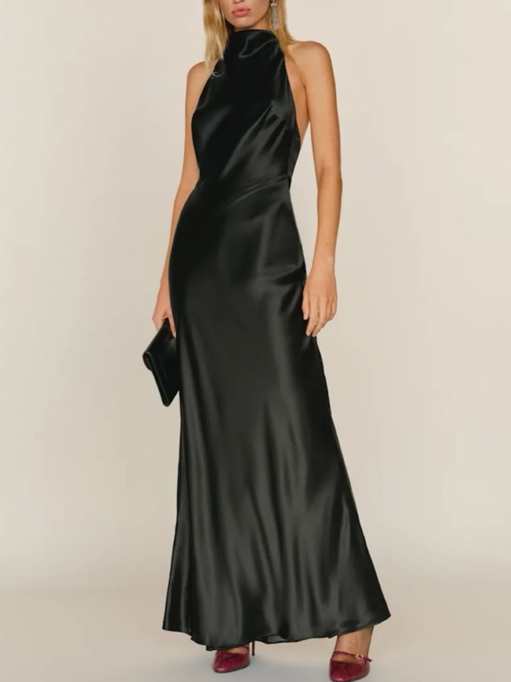 Reformation X Camille Rowe Bianca Silk Dress